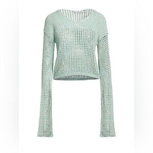 ACNE STUDIOS V-NECK CROCHET JUMPER L